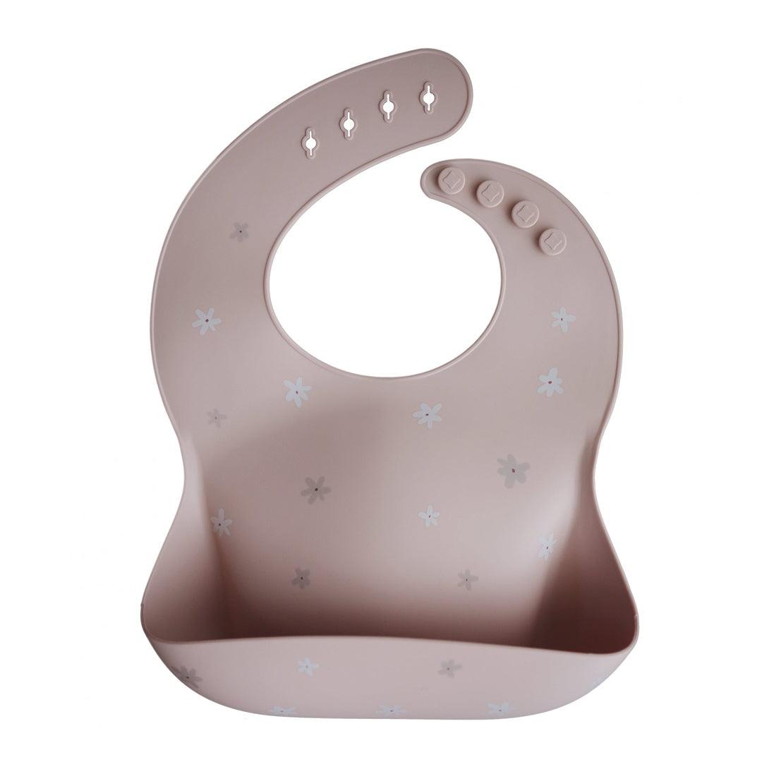 Babador De Silicone Infantil Mushie Daisy - Grows with Your Baby