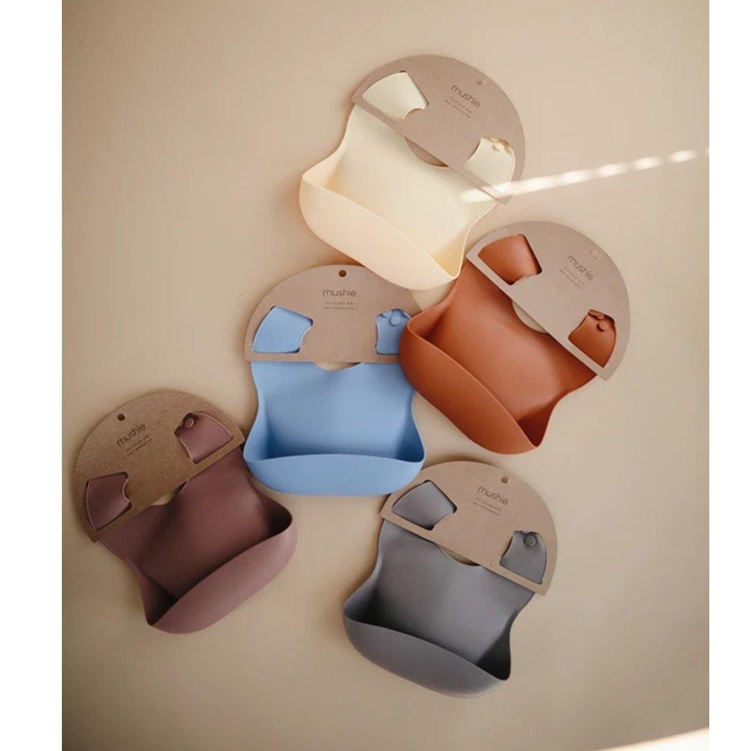 Babador De Silicone Infantil Mushie Clay - Safe and Non-Toxic