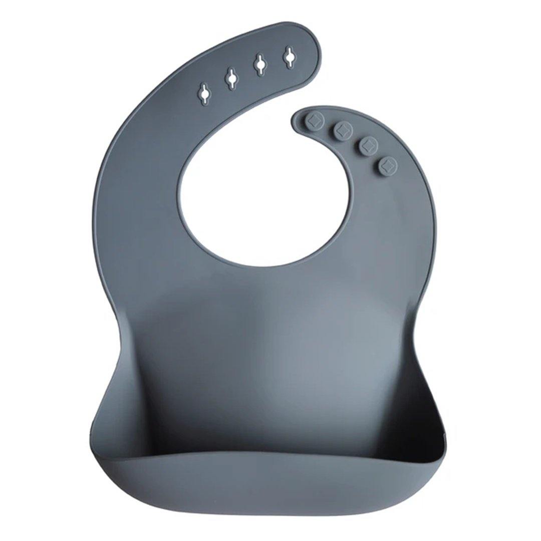 Babador De Silicone Infantil Mushie Tradewinds - Grows with Your Baby