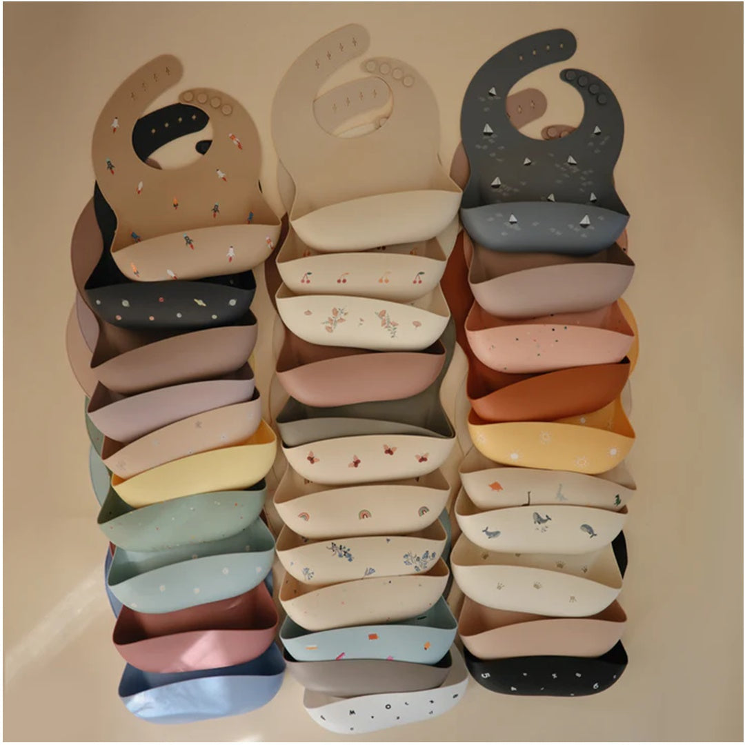 Babador De Silicone Infantil Mushie Pale Mauve - Safe and Non-Toxic